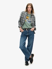 Superdry Laurel Khaki 100% Cotton Tokyo VL Graphic Relaxed T-Shirt - Image 2 of 5