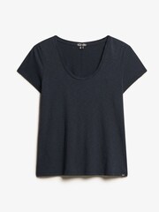 Superdry Eclipse Navy Scoop Neck T-Shirt - Image 4 of 4