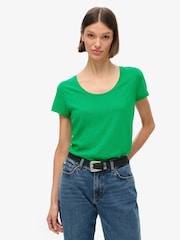 Superdry Drop Kick Green Studios Scoop Neck Slim Fit T-Shirt - Image 1 of 4