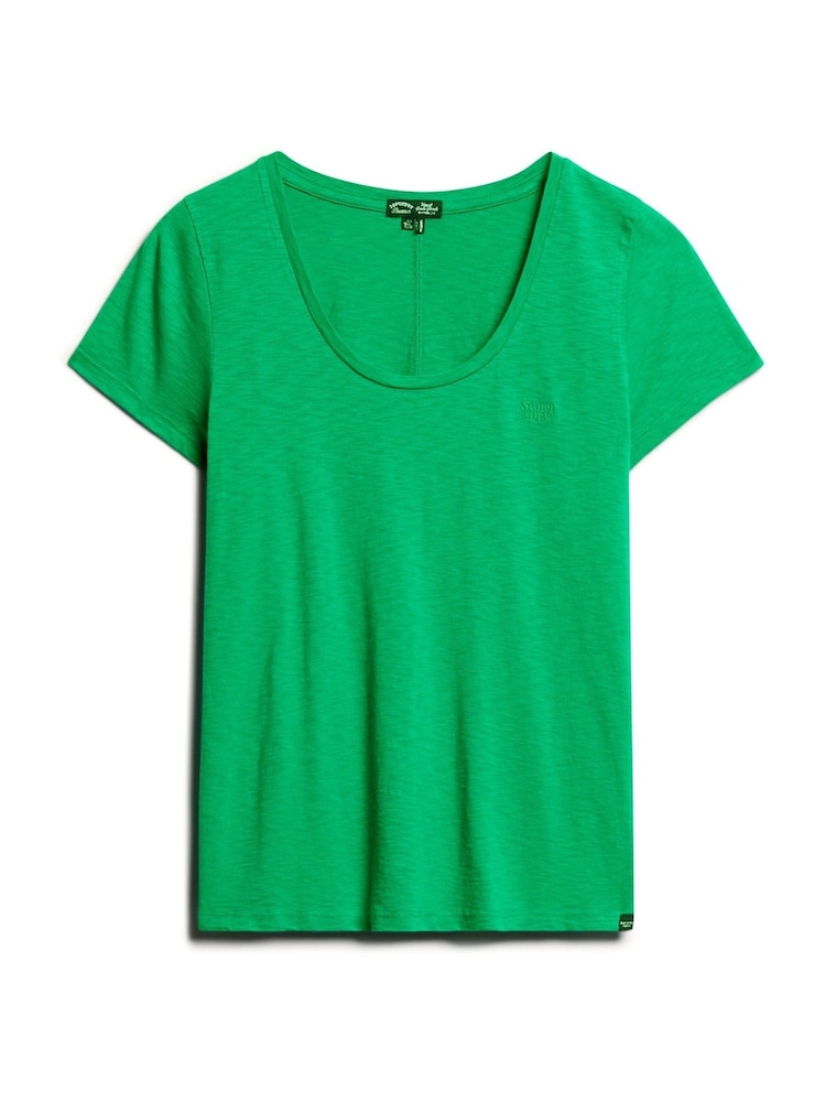 Superdry Drop Kick Green Studios Scoop Neck Slim Fit T-Shirt - Image 3 of 4