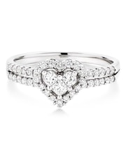 Beaverbrooks 18ct Heart Shaped Diamond Ring - Image 3 of 6