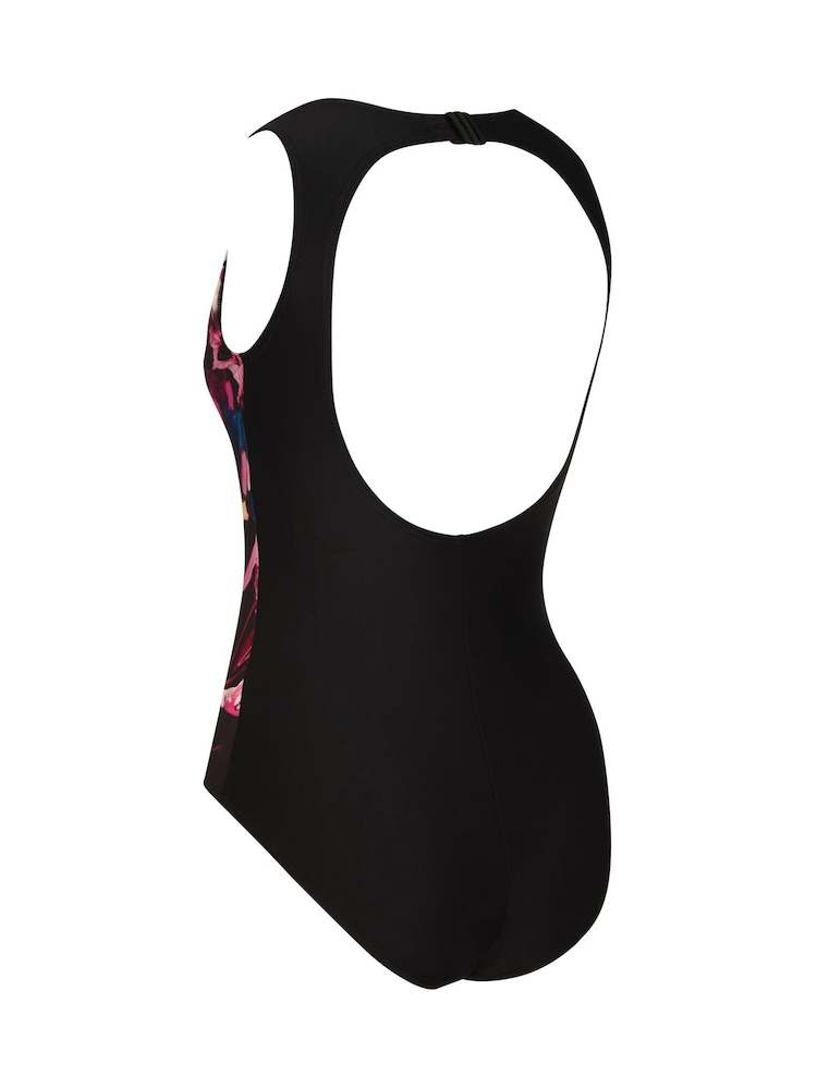 Zoggs Black Hi Front Swimsuit With Shelf Bra Lining - Image 6 of 6 Zoggs Black Hi Front Swimsuit With Shelf Bra Lining - Image 6 of 6