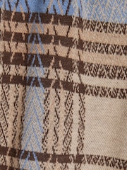 River Island Brown Check Little Man Polo & Joggers Set - Image 4 of 5