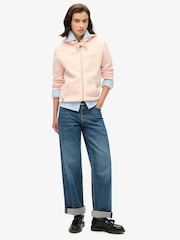 Superdry Pink Clay Essential Logo Zip Hoodie - Image 2 of 6
