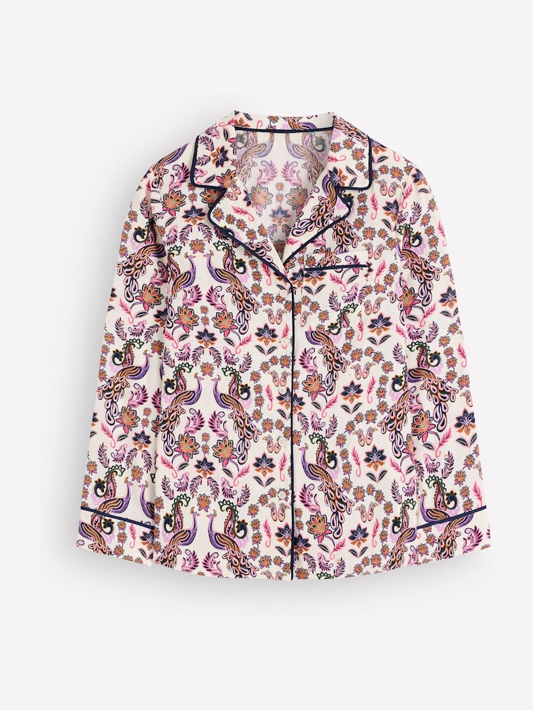 화이트 - Boden Cotton Pyjamas Shirt - 5의 이미지 5
