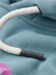 Superdry Aegean Blue Embellished Vl Graphic Hoodie - Image 4 of 5