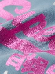 Superdry Aegean Blue Embellished Vl Graphic Hoodie - Image 5 of 5