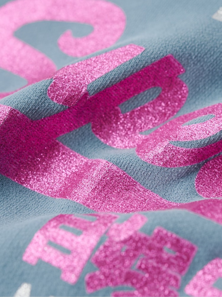Superdry Aegean Blue Embellished Vl Graphic Hoodie - Image 5 of 5