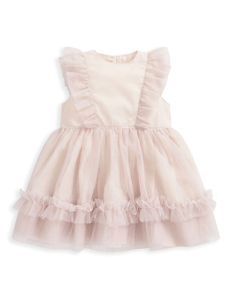 Mamas & Papas Pink Tuelle Frill Dress - Image 2 of 3