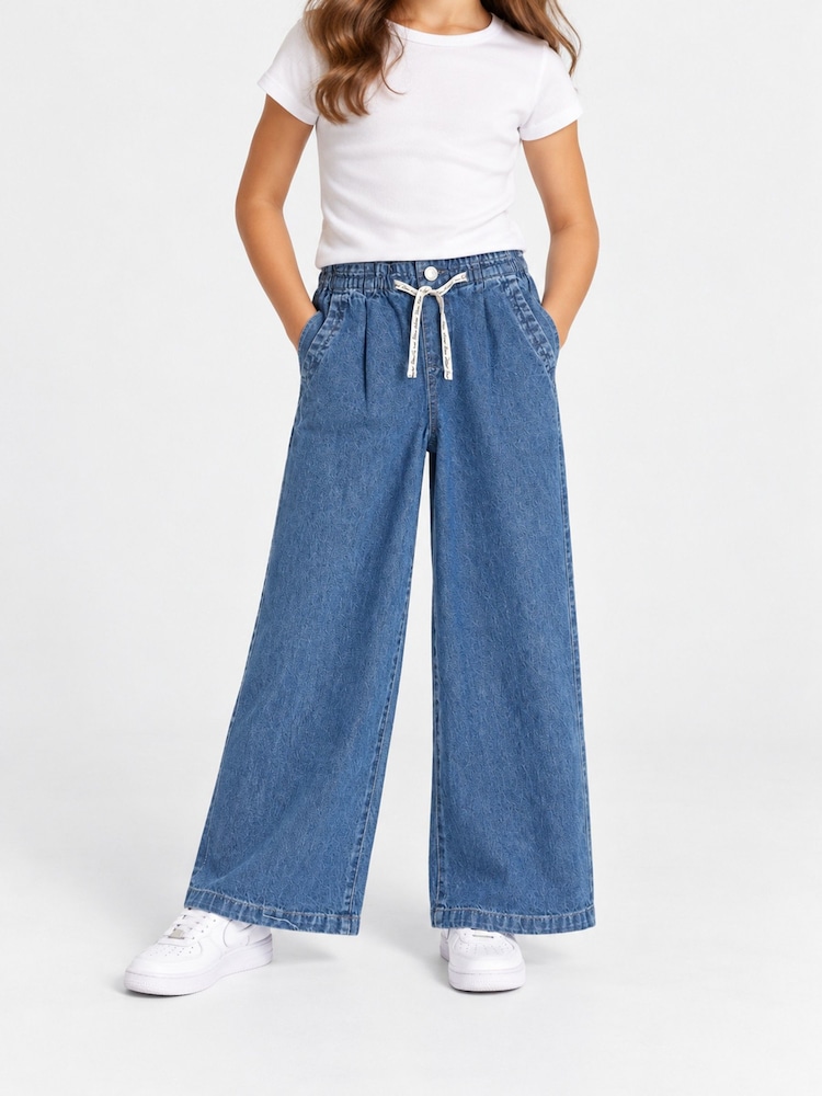 Blau - River Island Barry Hose mit weitem Bein - Bild 1 von 5 Blau - River Island Barry Hose mit weitem Bein - Bild 1 von 5