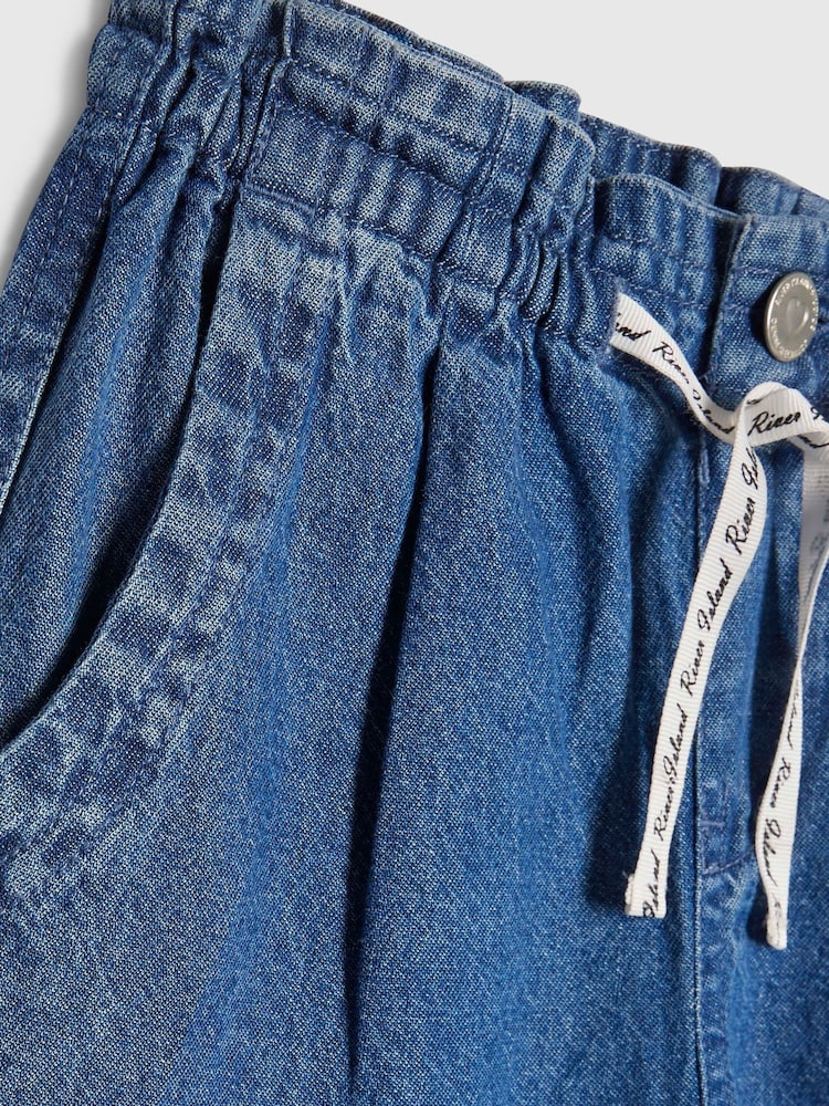 Blau - River Island Barry Hose mit weitem Bein - Bild 5 von 5 Blau - River Island Barry Hose mit weitem Bein - Bild 5 von 5