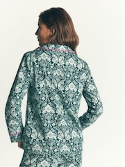Grønn - Boden Brushed Cotton Pyjamas Shirt - Bilde 3 av 5