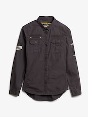 Pizarra - Camisa de estilo militar de algodón 100 % de Superdry - Imagen 5 de 6