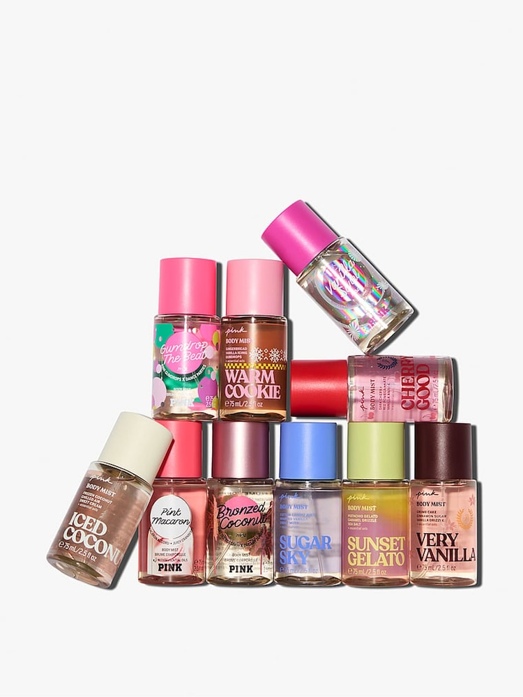 Victoria's Secret Pink Assorted 10 Piece Mini Mist Wreath Gift set - Image 2 of 2 Victoria's Secret Pink Assorted 10 Piece Mini Mist Wreath Gift set - Image 2 of 2