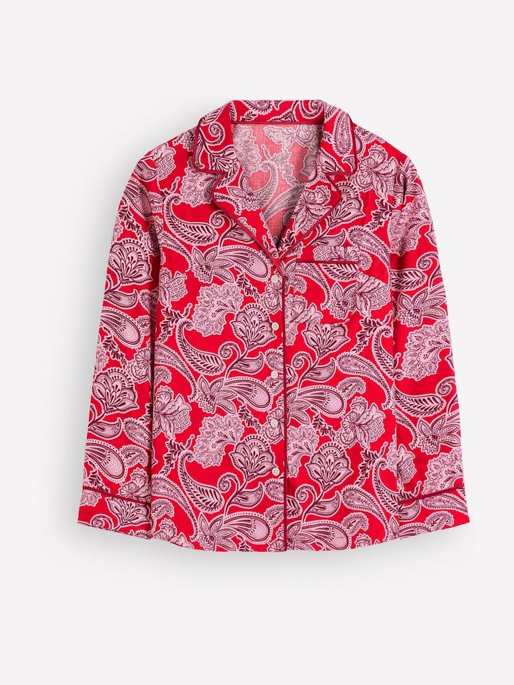 레드 - Boden Cotton Pyjamas Shirt - 6의 이미지 6