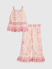 River Island 시폰 홀터탑 & 바지 세트 - 5의 이미지 1