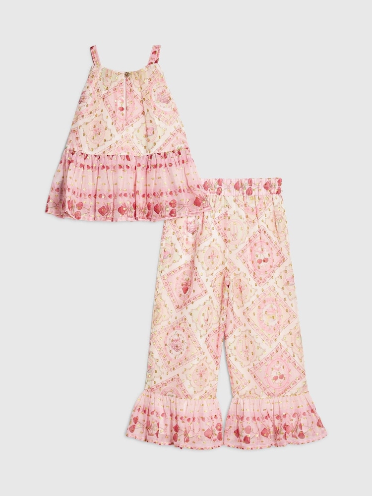 River Island 시폰 홀터탑 & 바지 세트 - 5의 이미지 2