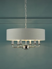 Laura Ashley Silver Sorrento Large Ceiling Light - Image 1 of 6