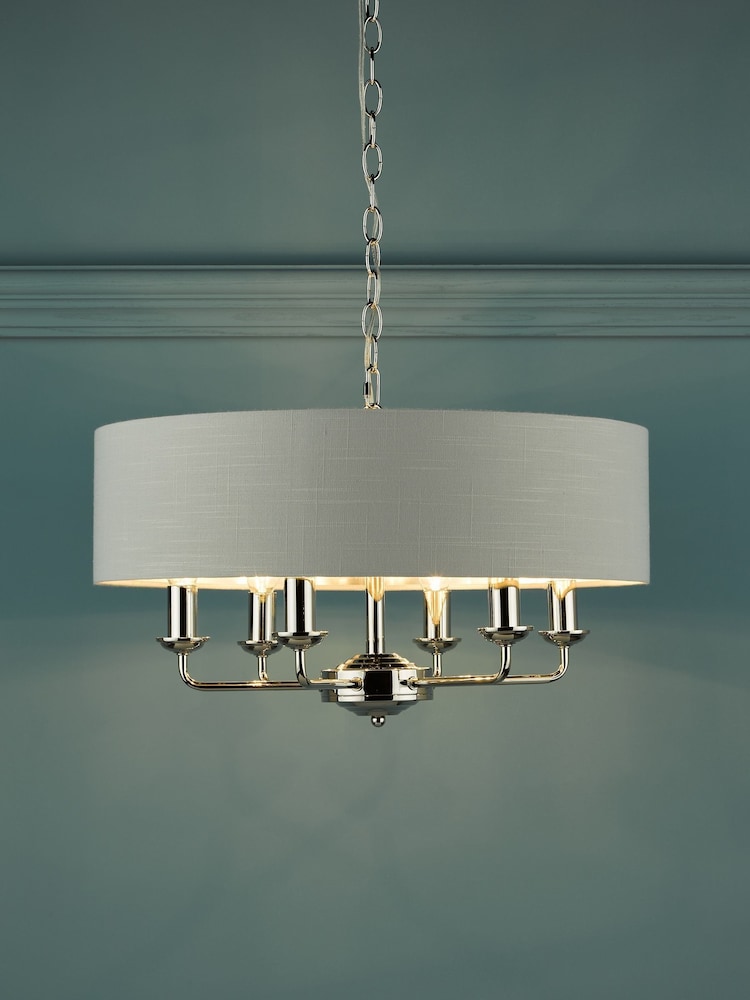 Laura Ashley Silver Sorrento Large Ceiling Light - Image 1 of 6