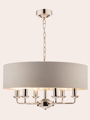 Laura Ashley Silver Sorrento Large Ceiling Light - Image 3 of 6