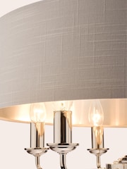 Laura Ashley Silver Sorrento Large Ceiling Light - Image 5 of 6