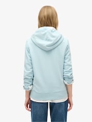 Superdry Winter Sky Blue Essential Logo Zip Hoodie - Image 2 of 6