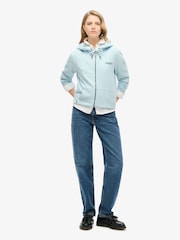 Superdry Winter Sky Blue Essential Logo Zip Hoodie - Image 3 of 6