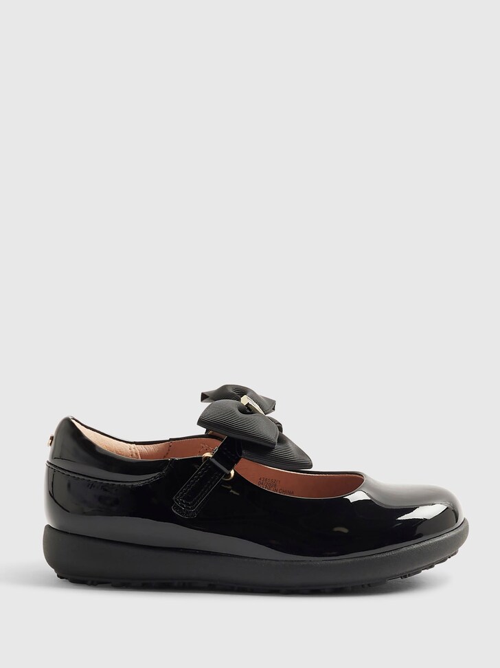 River Island Black Bow Mary Jane Shoes