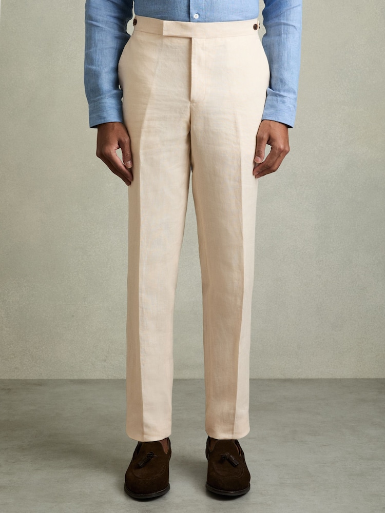 Pierre - Pantalon REISS Kin Slim en lin - Image 3 of 7