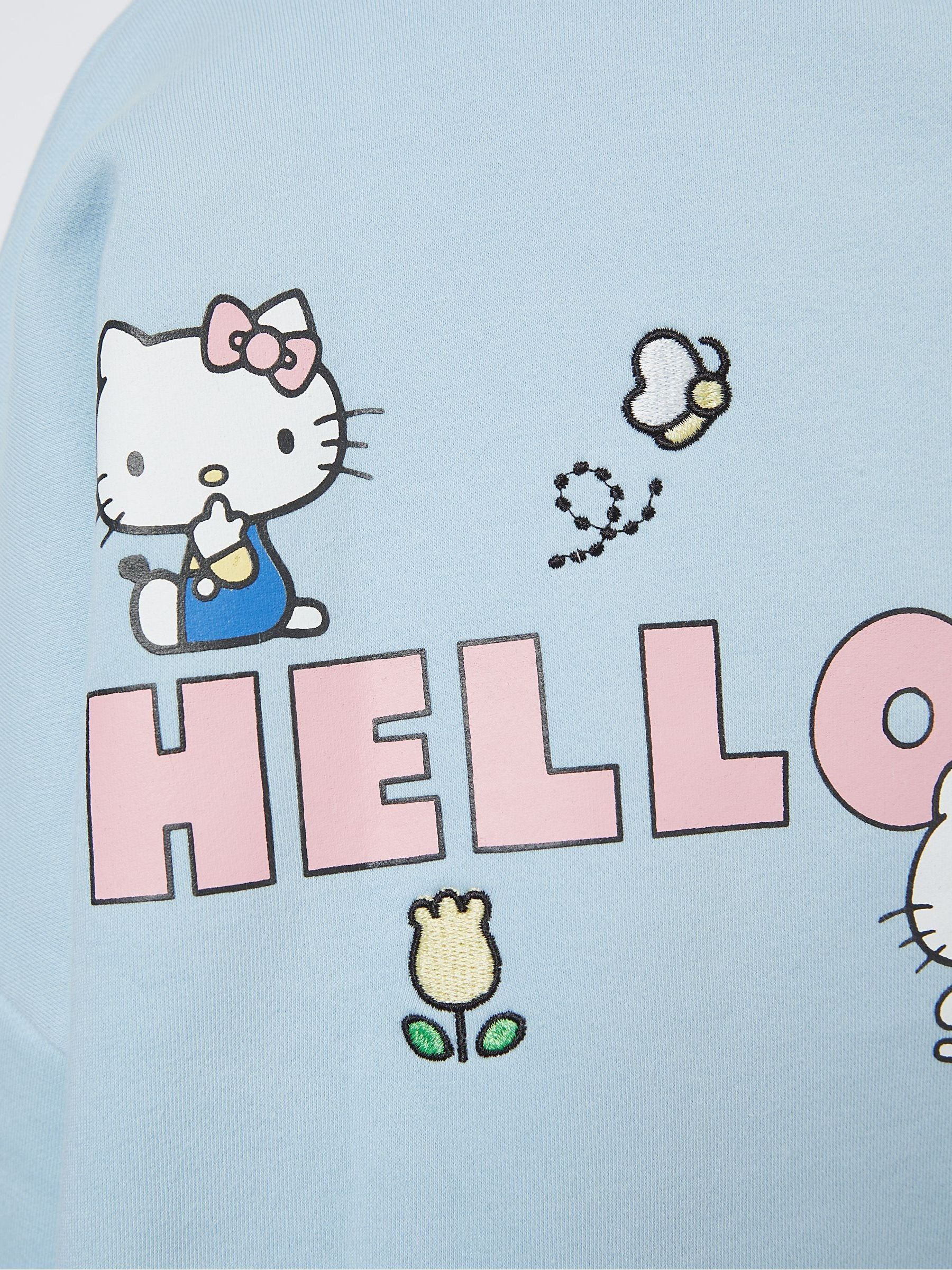 Buy Skinnydip Blue Hello Kitty Embroidery Sweatshirt from Next