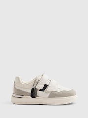 River Island White Block Touch And Close Fastening Trainers - Image 1 of 5