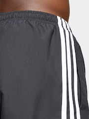 adidas Originals Black Adicolor 3-Stripes 5-Inch Swim Shorts - Image 5 of 6