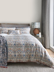 Clarke & Clarke Pink William Morris Strawberry Thief 200 Thread Count Duvet Cover and Pillowcase Set - Image 1 of 5