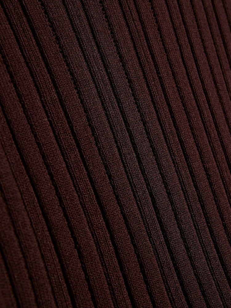 River Island Brown Whipstitch Top & Kickflare Set - Image 5 of 5 River Island Brown Whipstitch Top & Kickflare Set - Image 5 of 5