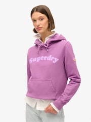 Superdry Dewberry Cooper Tonal Logo 100% Cotton Hoodie - Image 1 of 5