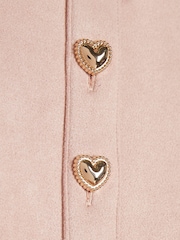 River Island Pink Suedette Prom Dress - Image 3 of 4