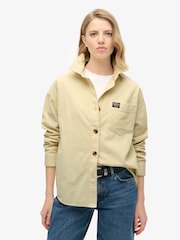 Superdry Birch Birch Chunky Cord 100% Cotton Shacket - Image 1 of 3