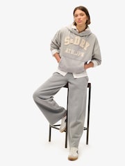 Svetlo siva - Superdry Athletic Applique Oversize 100% Cotton Hoodie - Slika 2 iz 5