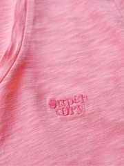 Superdry Pink Carnation Scoop Neck 100% Cotton T-Shirt - Image 5 of 5