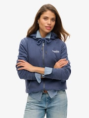 Superdry Navy blue Essential Logo Zip Hoodie - Image 1 of 4