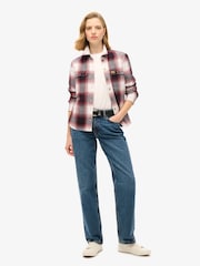 Красный/Светло-зеленый - Superdry 100% Хлопок Lumberjack Check Flannel рубашки - Image 3 of 6