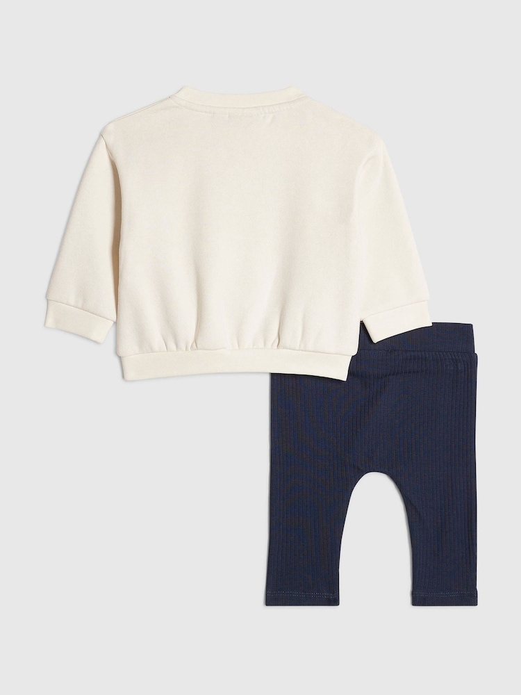 حزمة سويت شيرت وبنطلونات ضيقة من River Island كادل كلوب - صورة 2 من 5