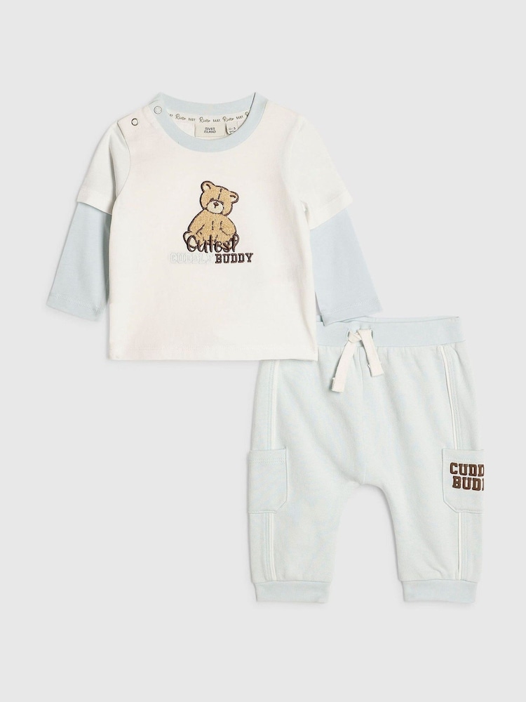 River Island Cuddle Buddy Set aus Oberteil und Jogginghose - Bild 1 von 5
