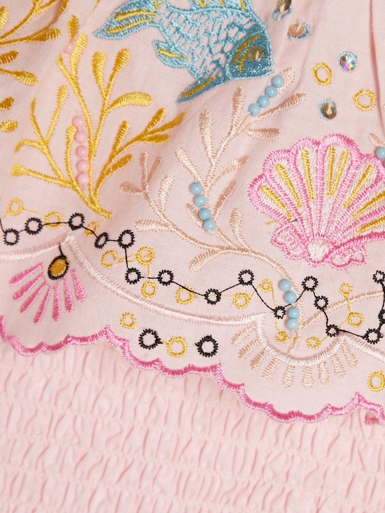 River Island Pink Beaded Seahorse Top & Skirt Set - Image 4 of 4 River Island Pink Beaded Seahorse Top & Skirt Set - Image 4 of 4