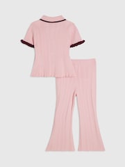 Rosa - River Island Peplum Top & Kickflare Set - Imagen 2 de 5