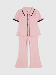Rosa - River Island Peplum Top & Kickflare Set - Imagen 3 de 5