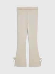 Кремовый - Брюки с отворотом на бантике River Island Premium - Изображение 2 4