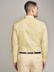 Yellow Easy Care Single Cuff Shirt - Image 2 of 8