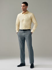 Yellow Easy Care Single Cuff Shirt - Image 3 of 8