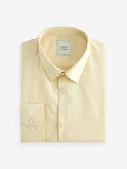 Yellow Easy Care Single Cuff Shirt - Image 6 of 8
